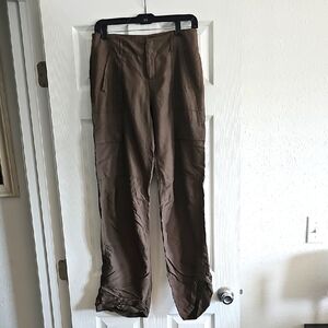 NWOT Banana Republic Brown Cargo Pants Relaxed Fit Size 4